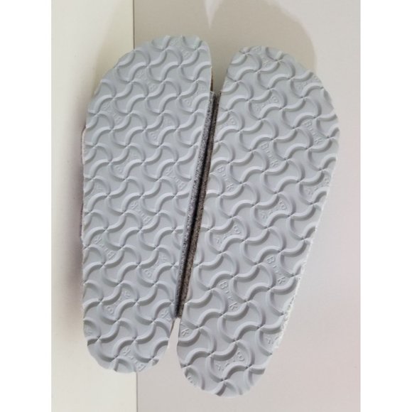 Birkenstock Arizona Wool Felt Light Gray Size 38 Narrow New - Picture 5 of 5